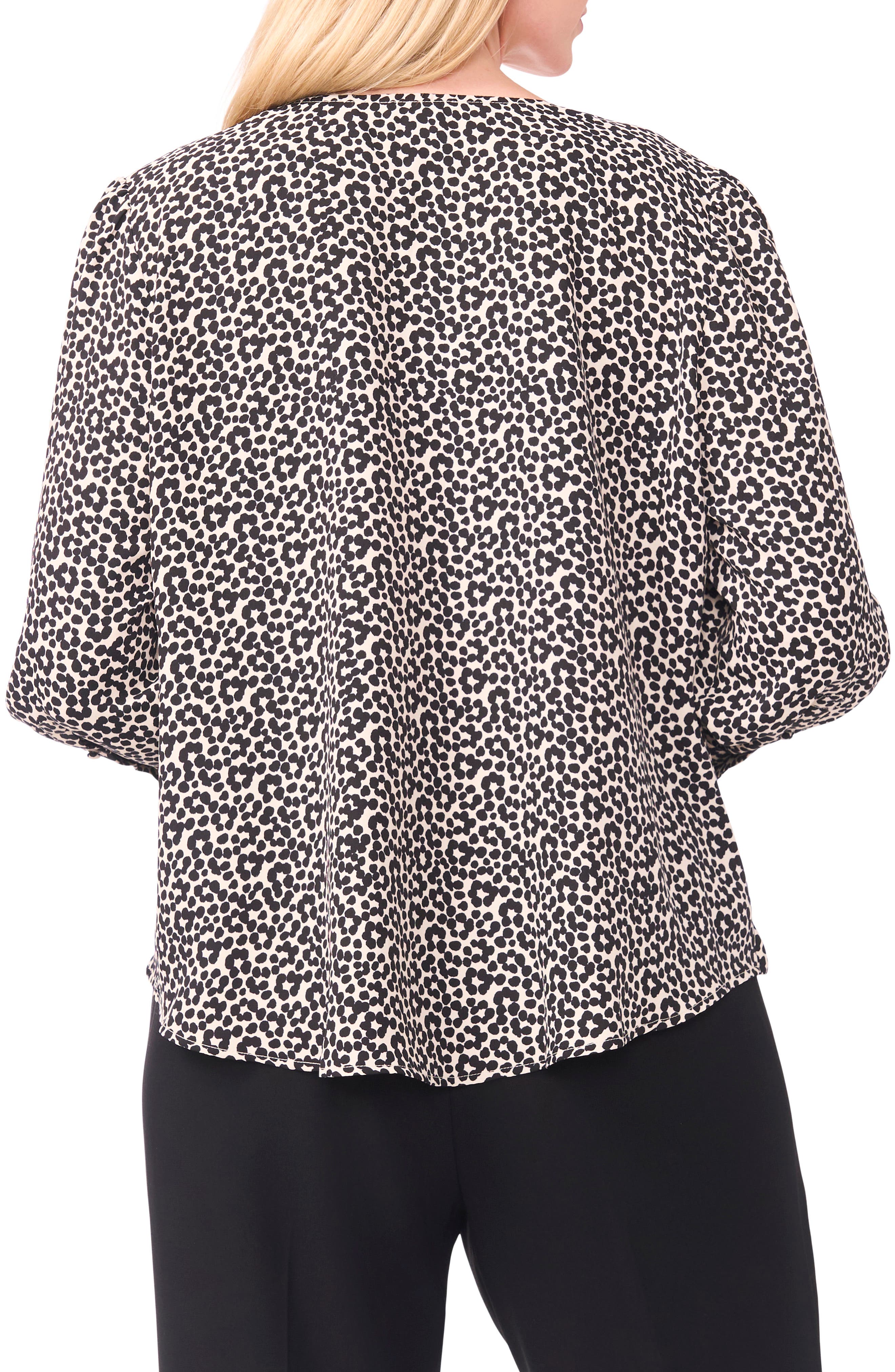 Flower Dot Wrap Top - image 2