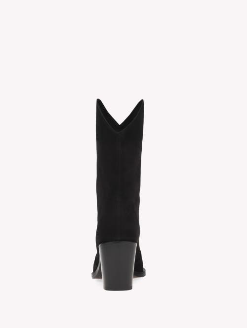 Gianvito Rossi Denver Suede Ankle Boots In Black Suede