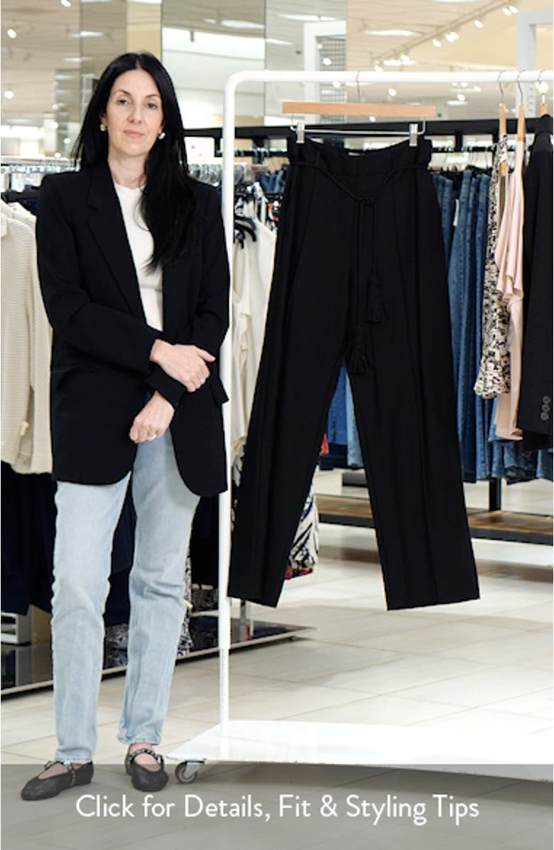 Elspeth Pleat Front Wool Pants, sales video thumbnail