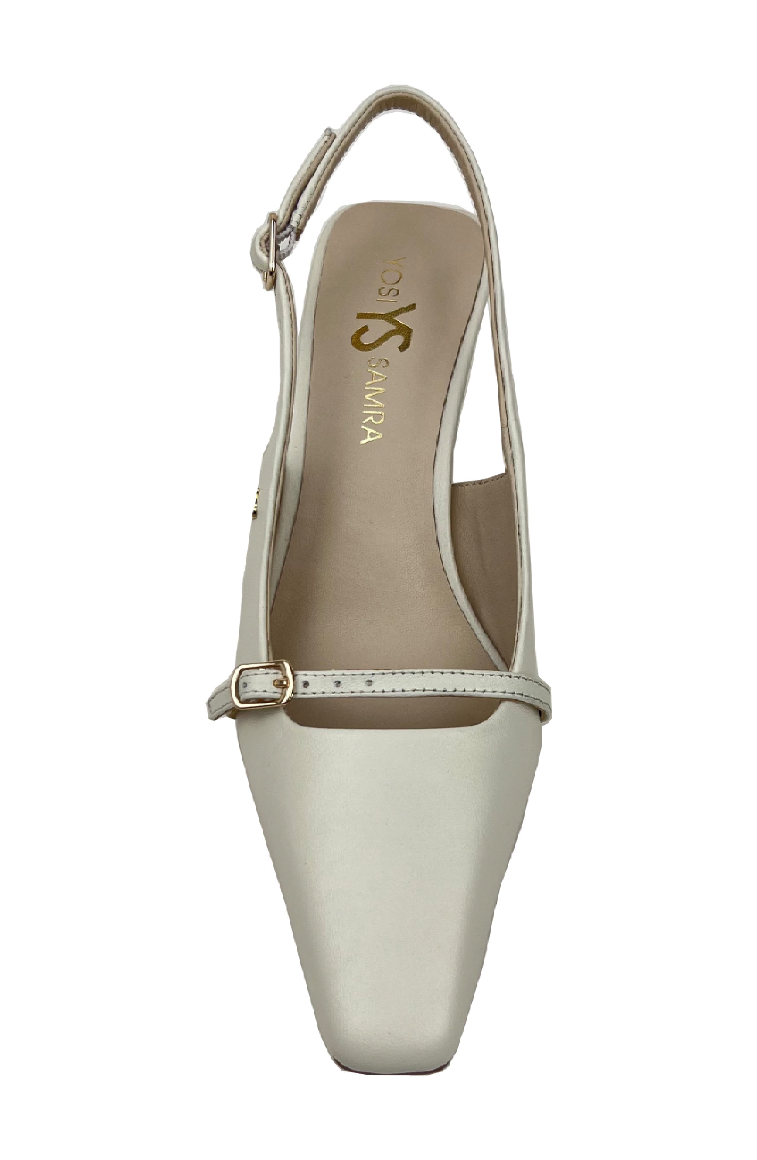 Yosi Samra Kate Slingback Pump, Alternate, color, Bone