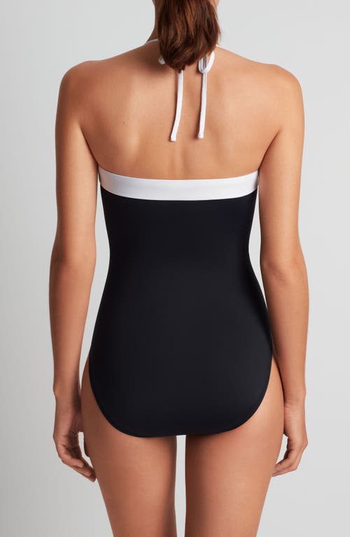 Ralph Lauren Lauren Modern Halter One-piece Swimsuit