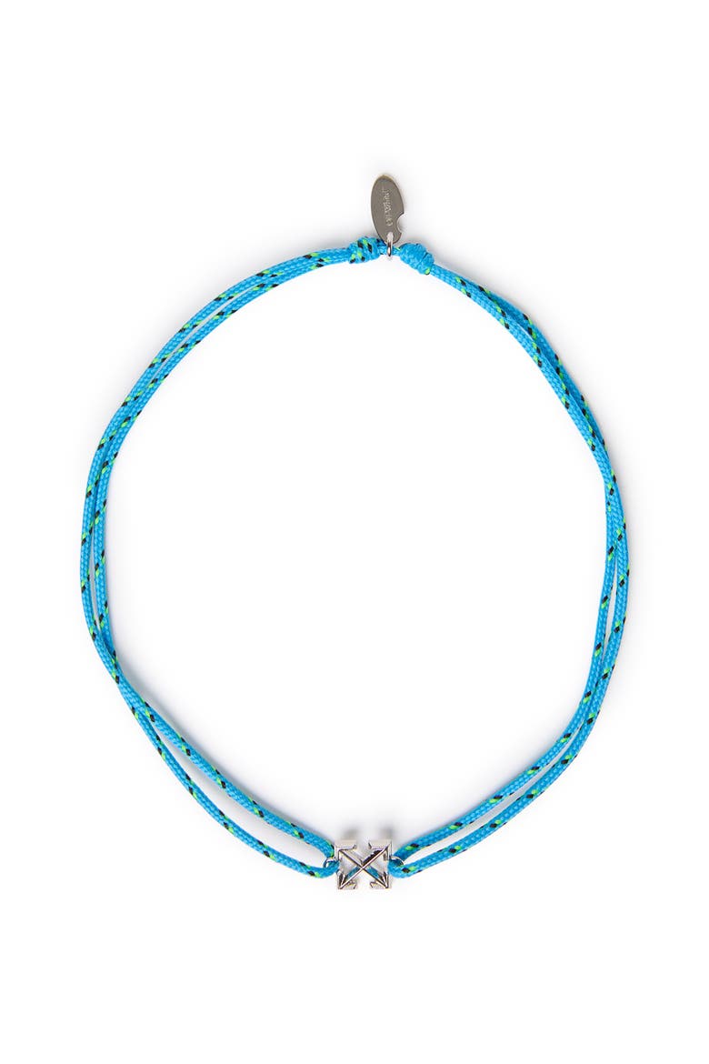 Men's Blue Rope Necklace With Arrow, Main, color, Blue
