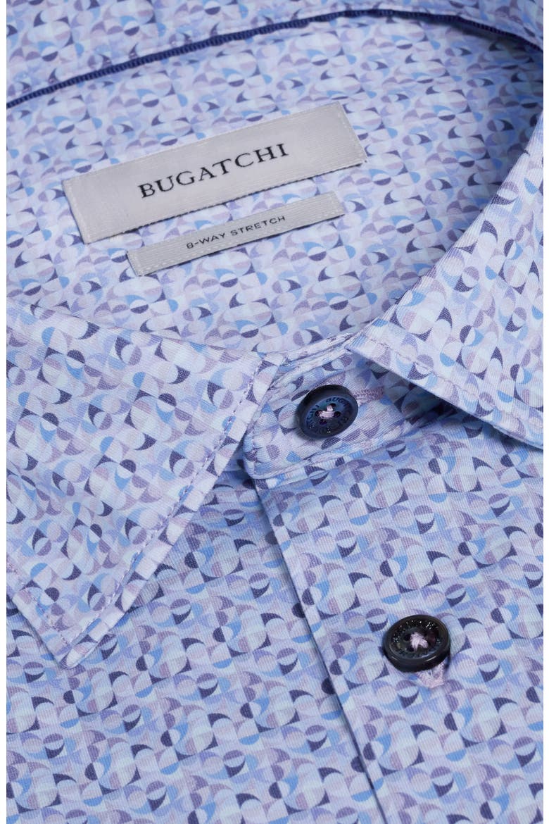 James OoohCotton® Geometric Print Button-Up Shirt, Alternate, color, IRIS