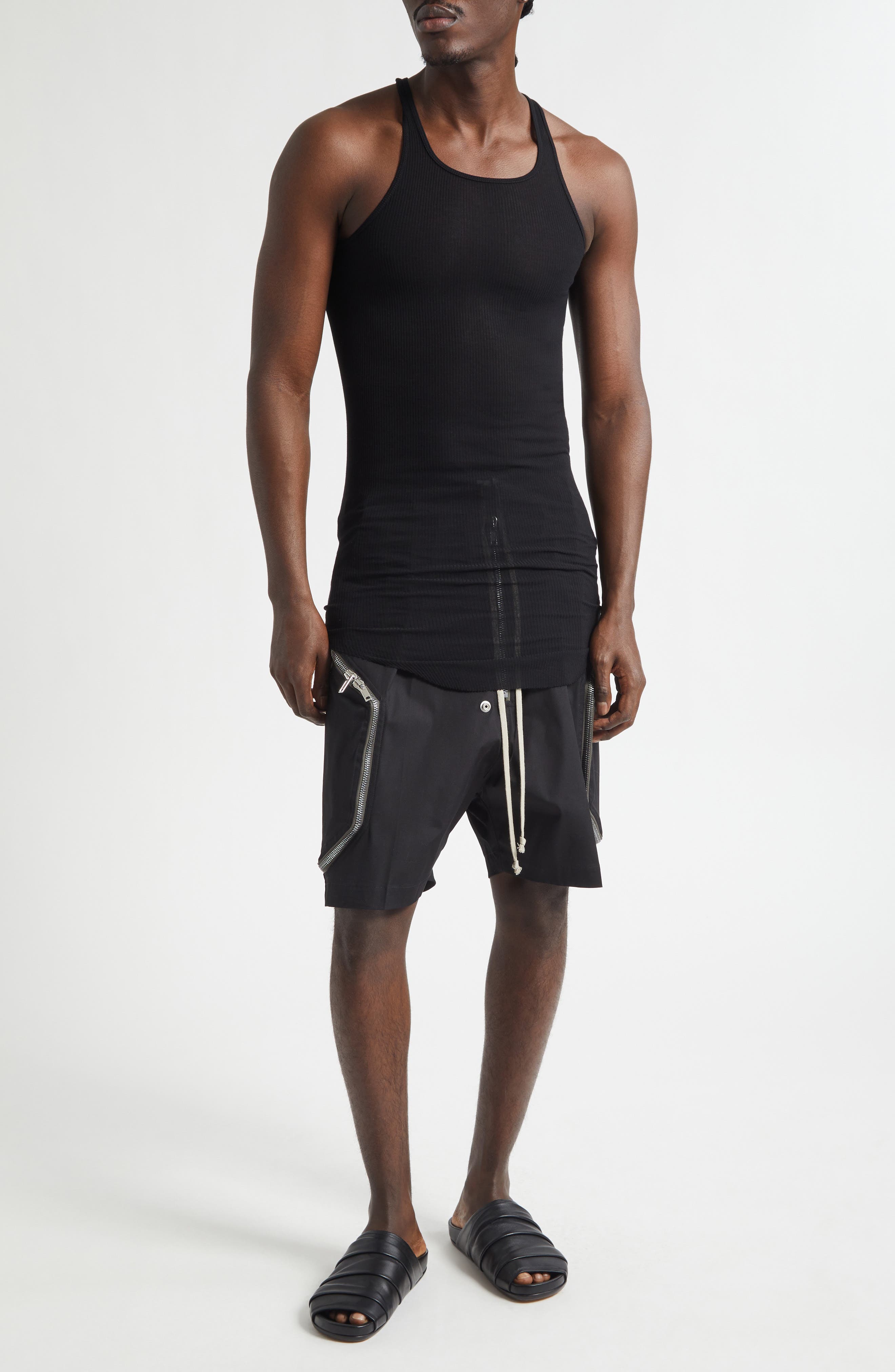 Basic Longline Cotton Rib Tank (Men) | Nordstrom