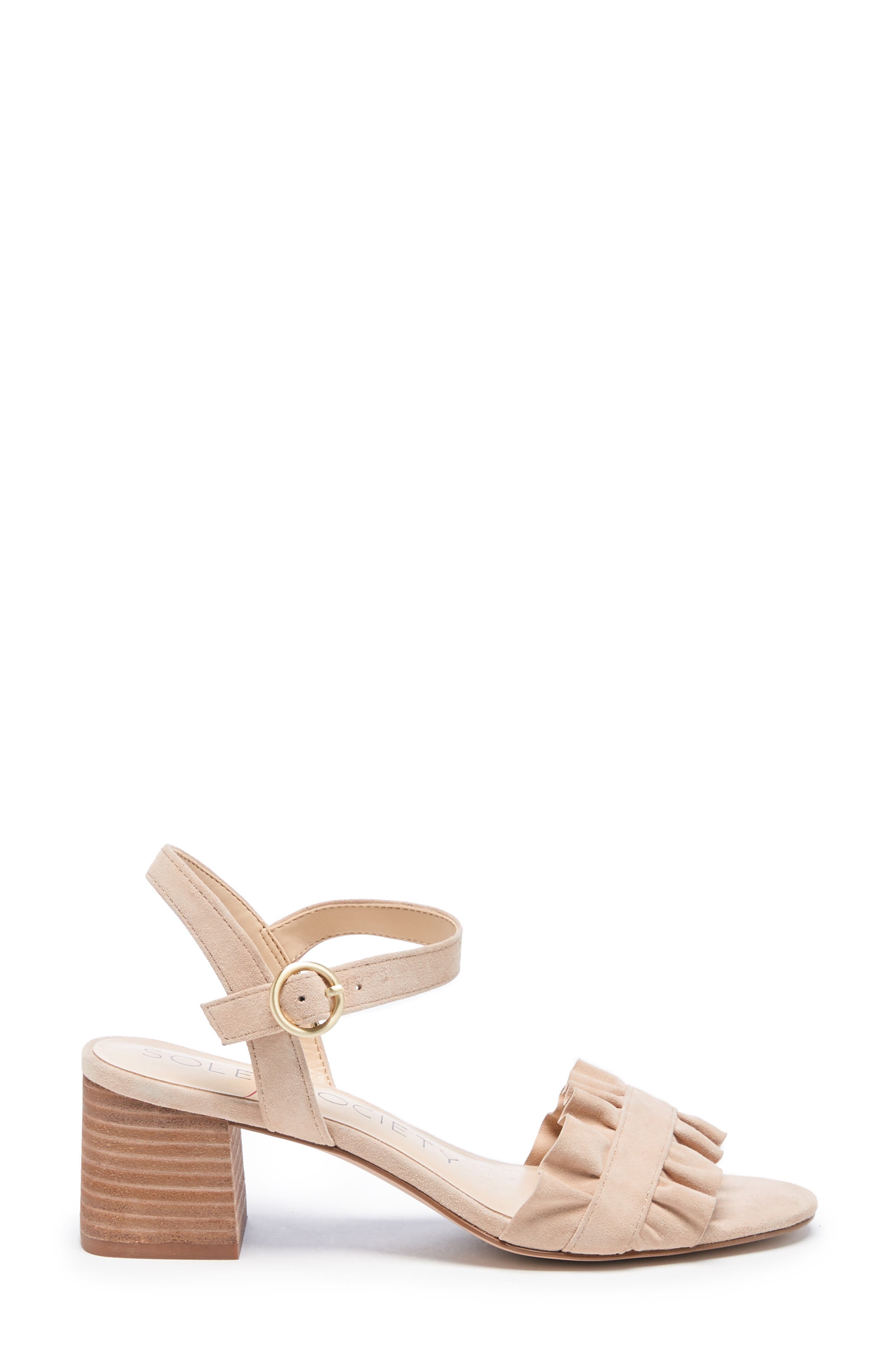 Sole Society Scyler Ruffle Sandal, Alternate, color, 