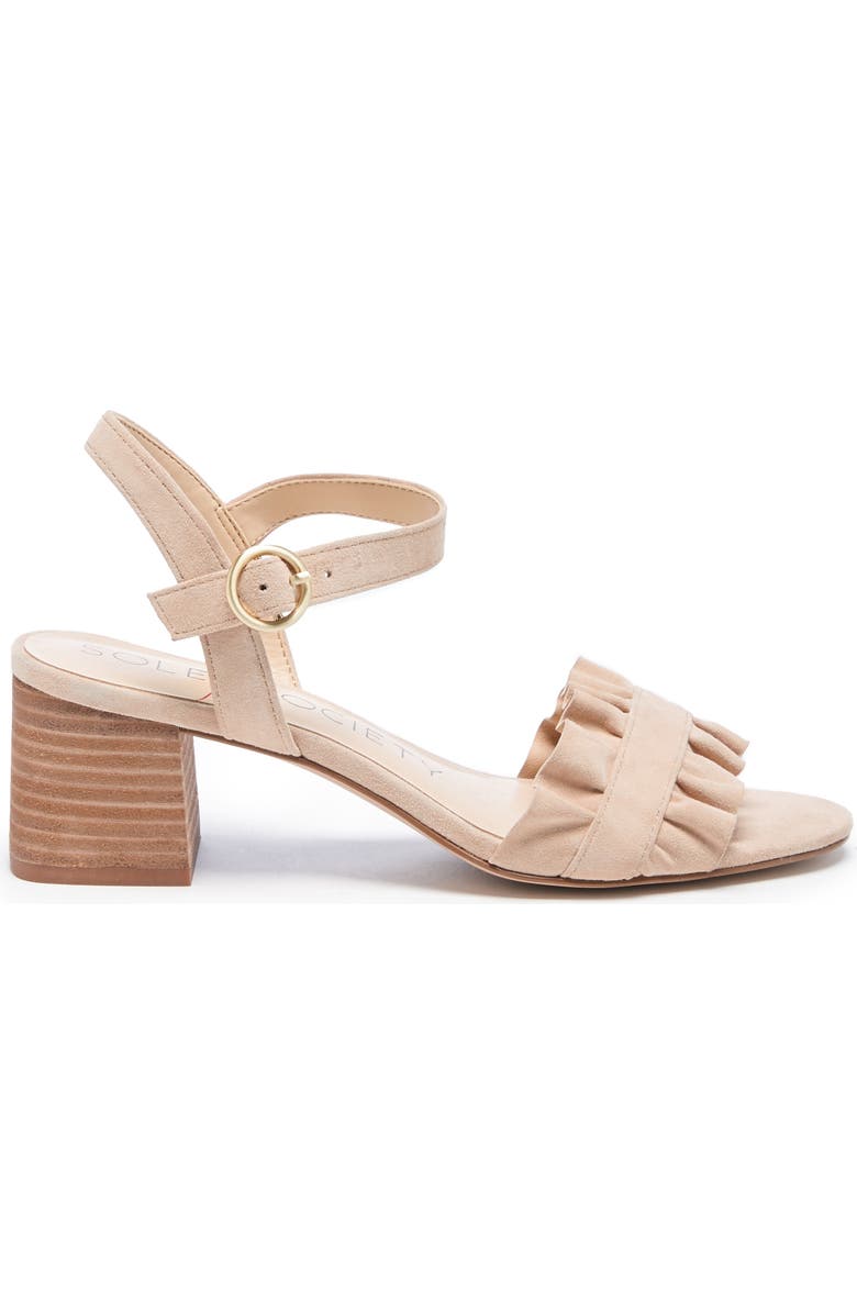 Sole Society Scyler Ruffle Sandal, Alternate, color,