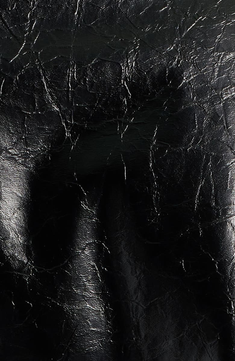 BOSS Orange Jasita Leather Jacket, Alternate, color, Blk