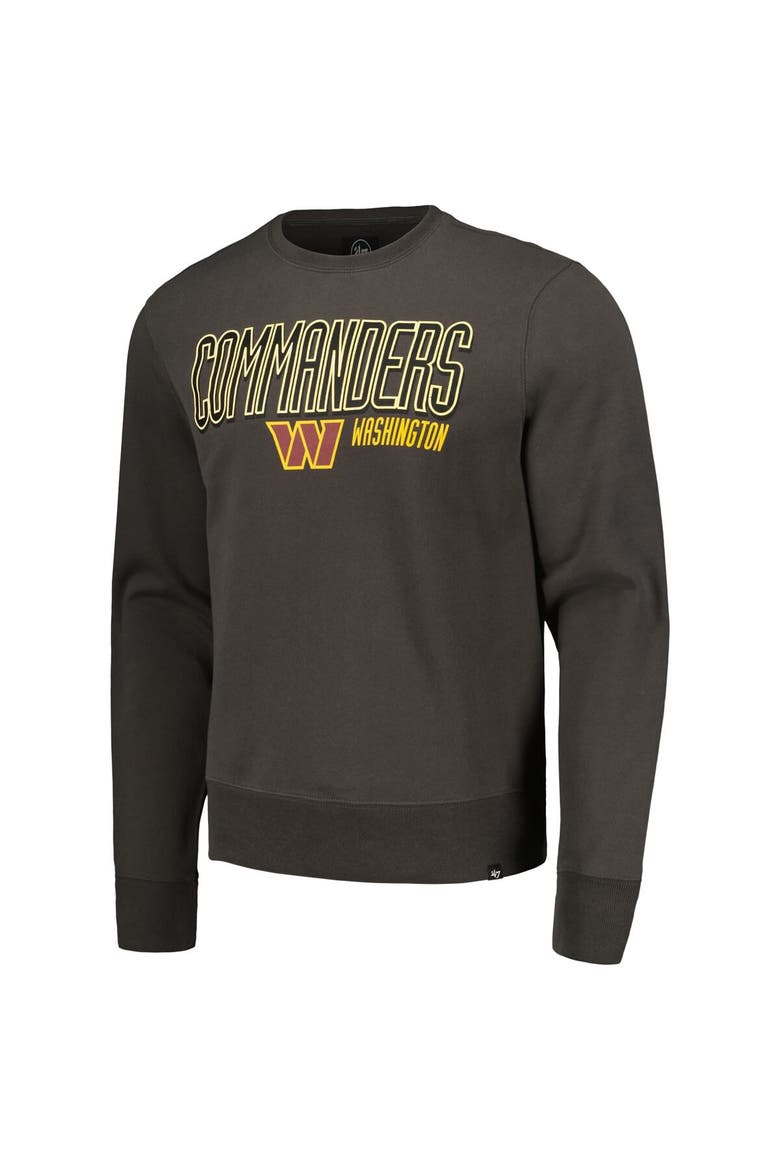 Men's '47 Charcoal Washington Commanders Locked In Headline Pullover Sweatshirt, Alternate, color, Charcoal