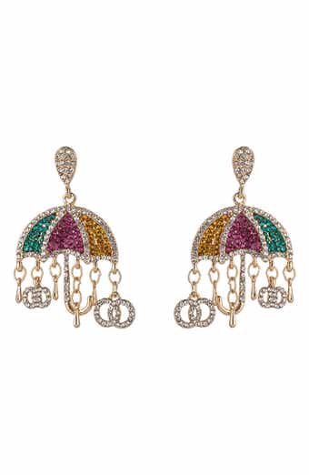 EYE CANDY LOS ANGELES Under My Umbrella CZ Drop Earrings