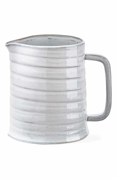 tag Farmhouse Stoneware Milk Pitcher