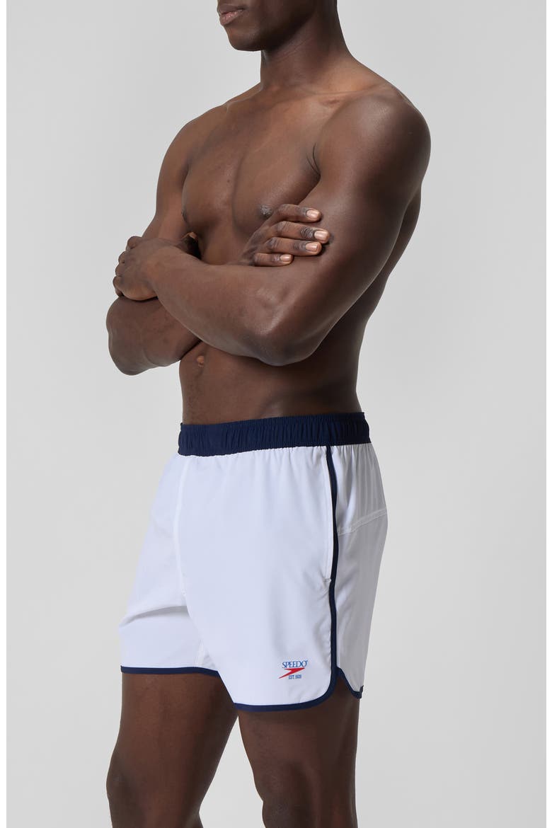 Logo Volley 16-Inch Swim Trunks, Alternate, color, WHITE