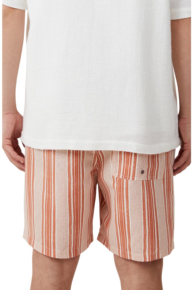 Kahuna Stripe Shorts, Alternate, color, CLAY VERTICAL