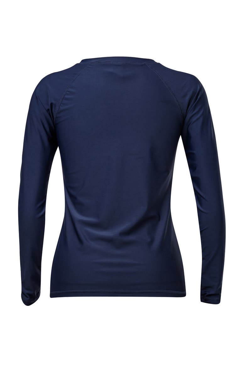 1/2 Zip Long Sleeve Rash Top, Alternate, color, Navy