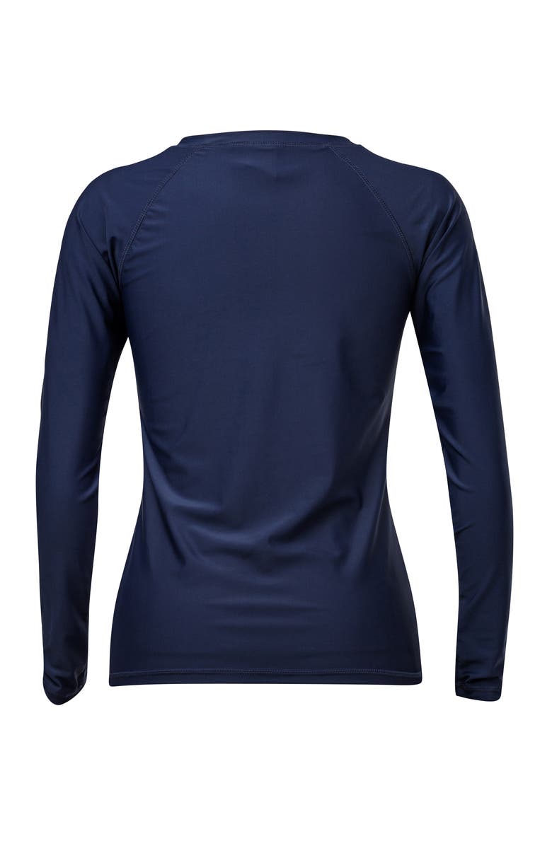 Snapper Rock 1/2 Zip Long Sleeve Rash Top, Alternate, color, Navy
