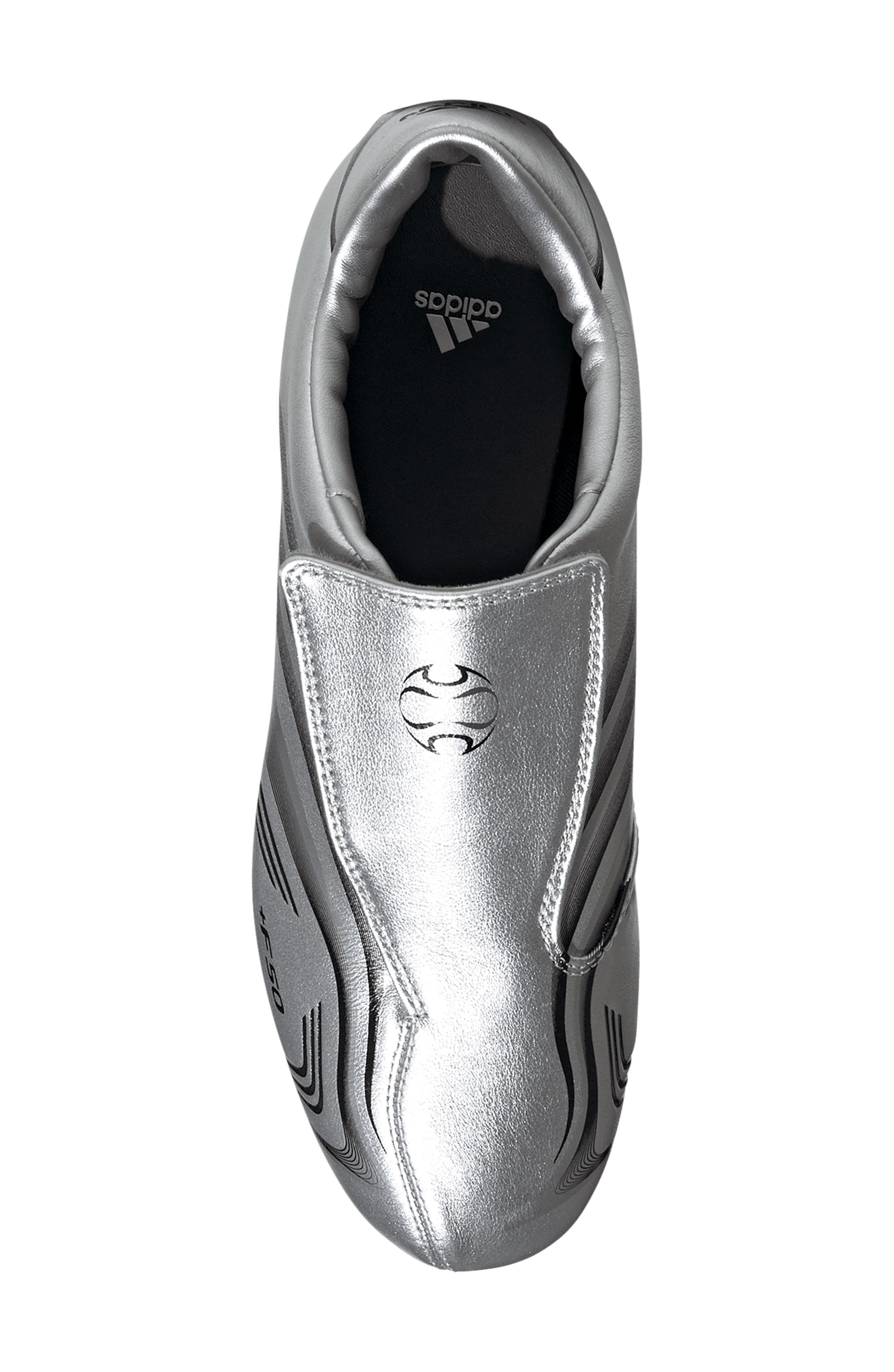 adidas Taekwondo F50 Sneaker, Alternate, color, Silver / Core Black/ Silver