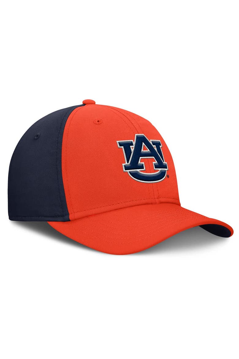 Men's Nike Orange/Navy Auburn Tigers 2025 Sideline Rise Local Dri-FIT Flex Hat, Alternate, color, Orange