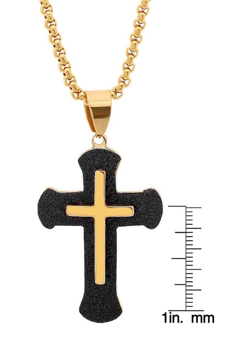 Cross Pendant Necklace, Alternate, color, GOLD