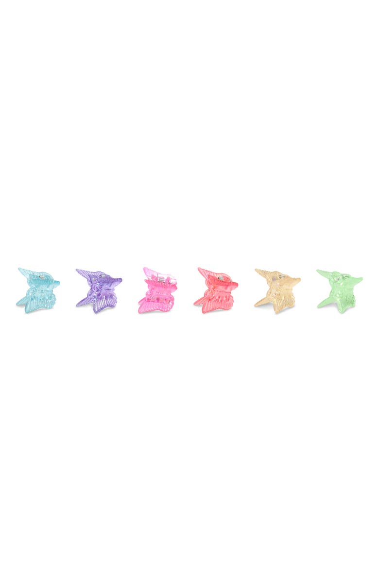 Iscream Kids' Mini Butterfly Hair Clip Pack, Alternate, color, Multi