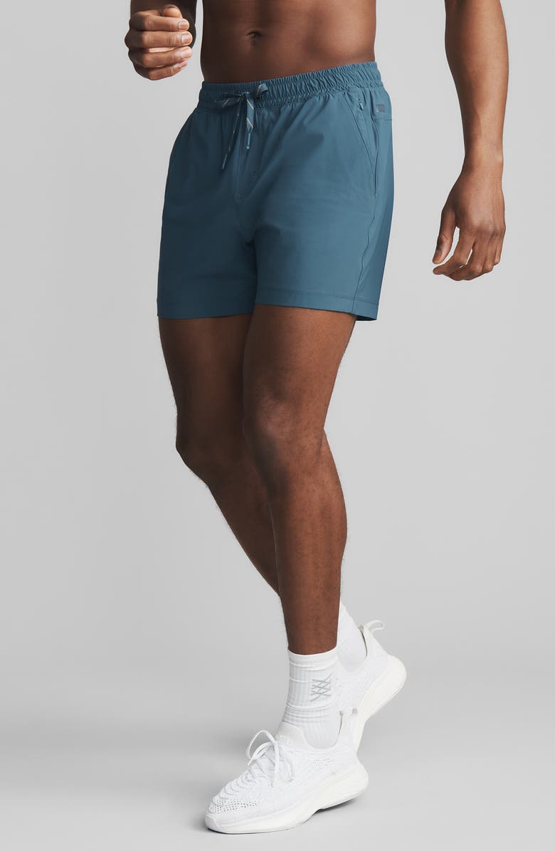 Rhone Pursuit 5-Inch Unlined Training Shorts, Alternate, color, Dark Teal