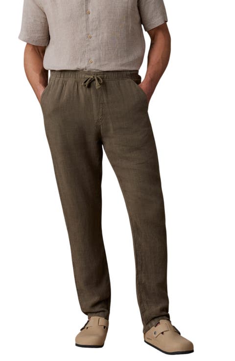 Linen Drawstring Pants