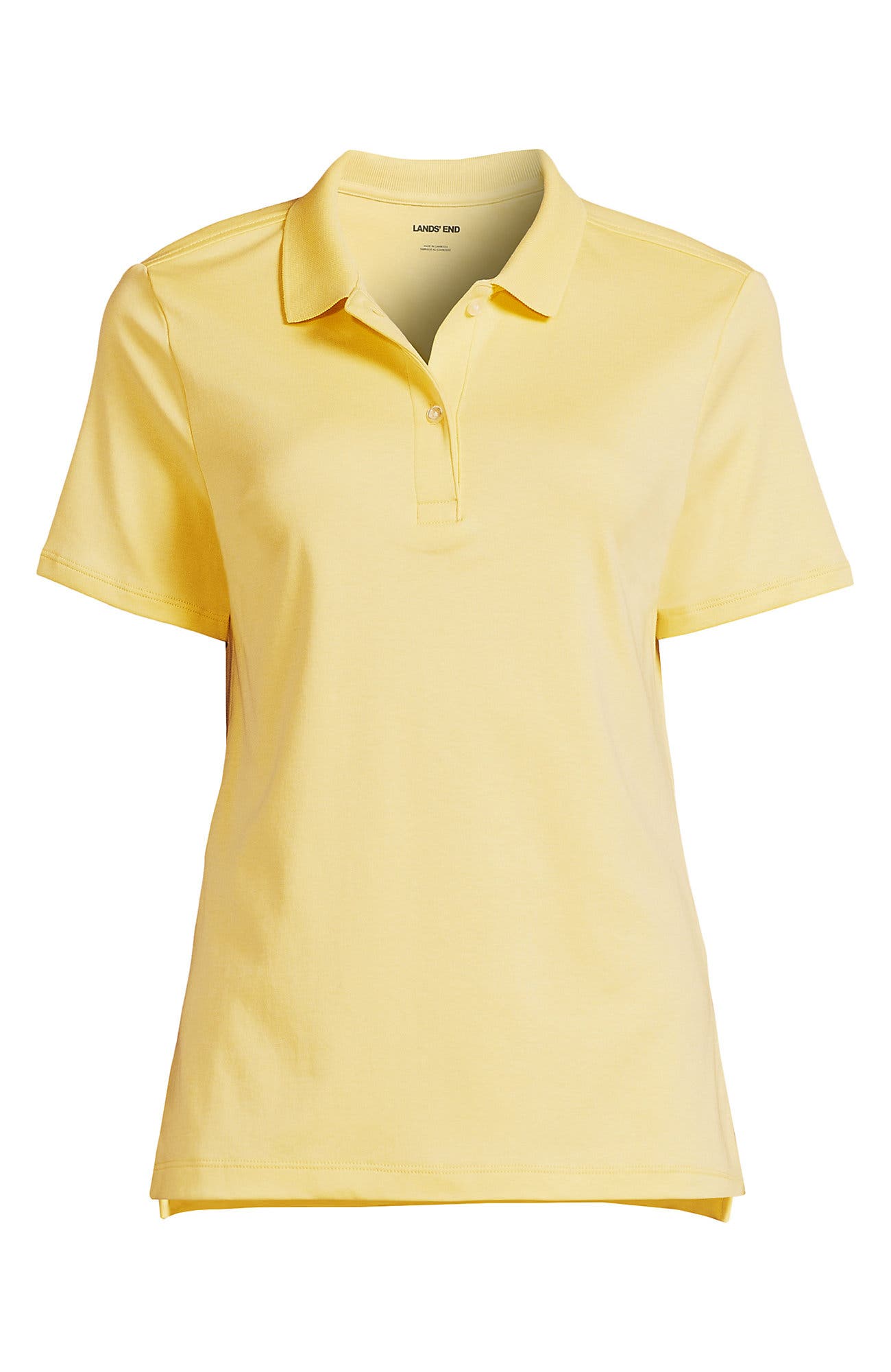 Lands' End School Uniform Short Sleeve Feminine Fit Interlock Polo ...