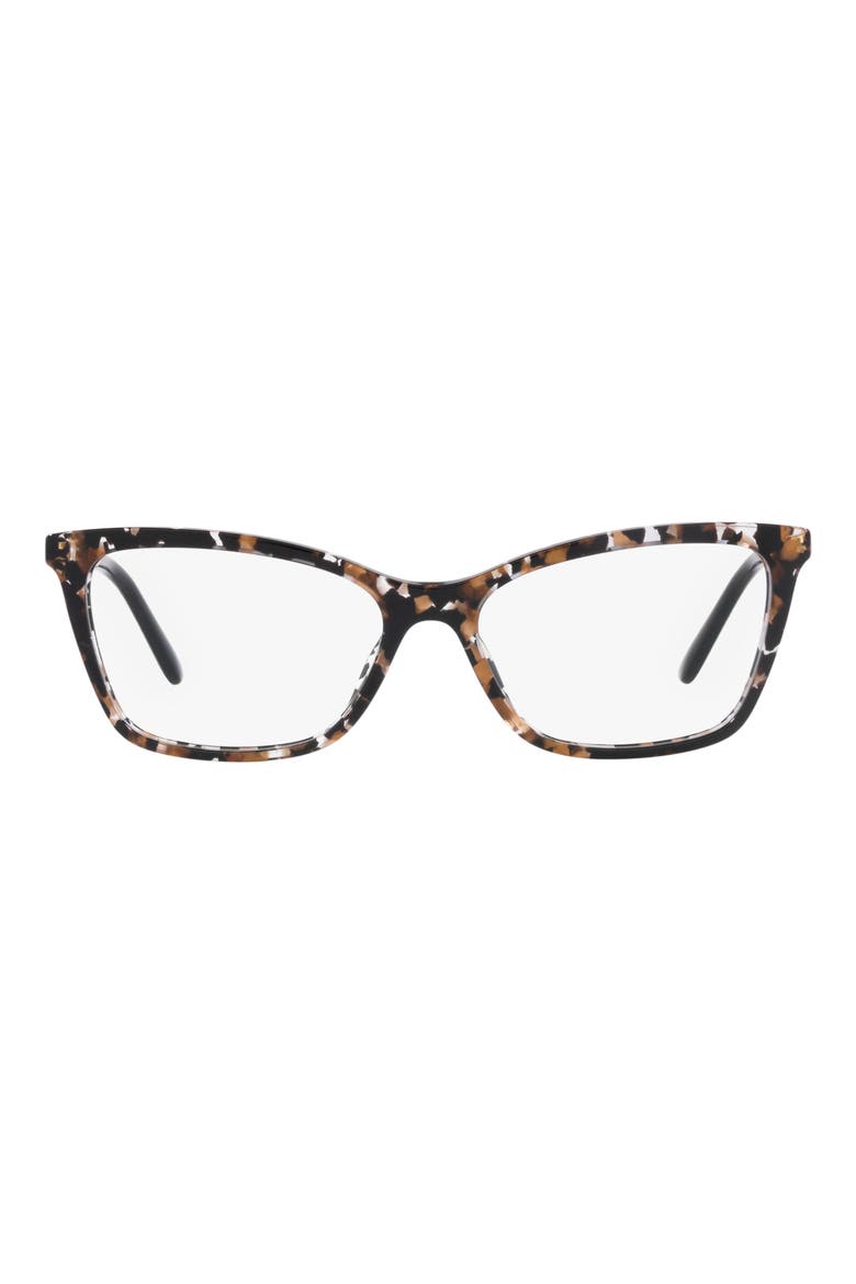 54mm Rectangular Optical Glasses, Main, color, BLACK GOLD