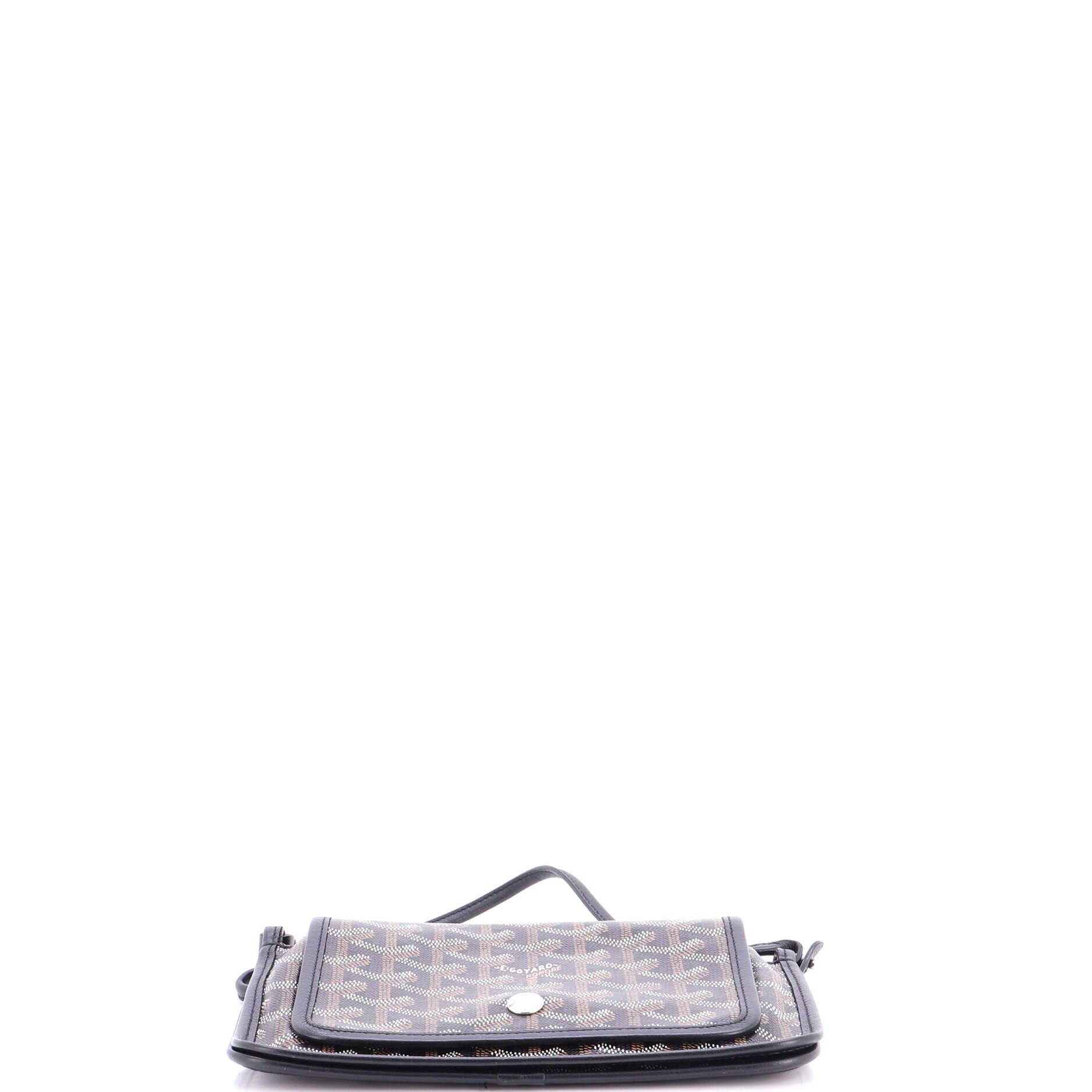 Plumet Clutch Wallet Coated Canvas, Alternate, color, Black