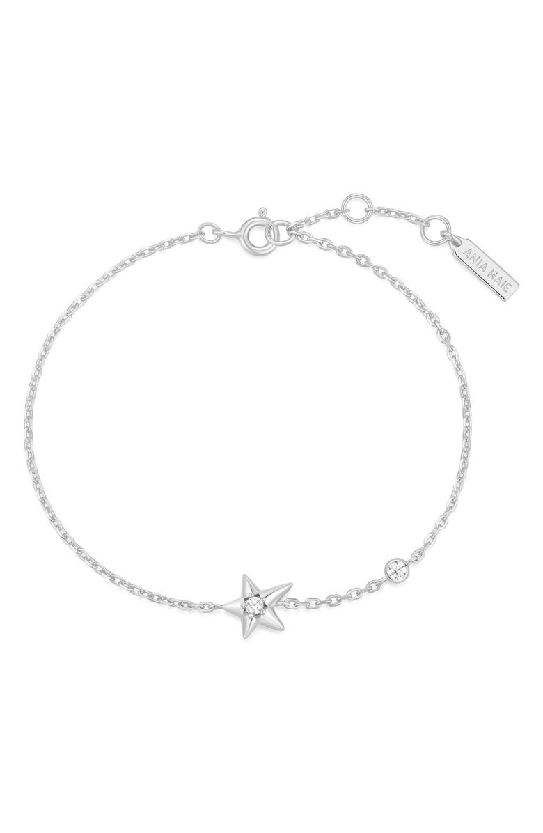ANIA HAIE Cubic Zirconia Star Charm Bracelet, Alternate, color, 