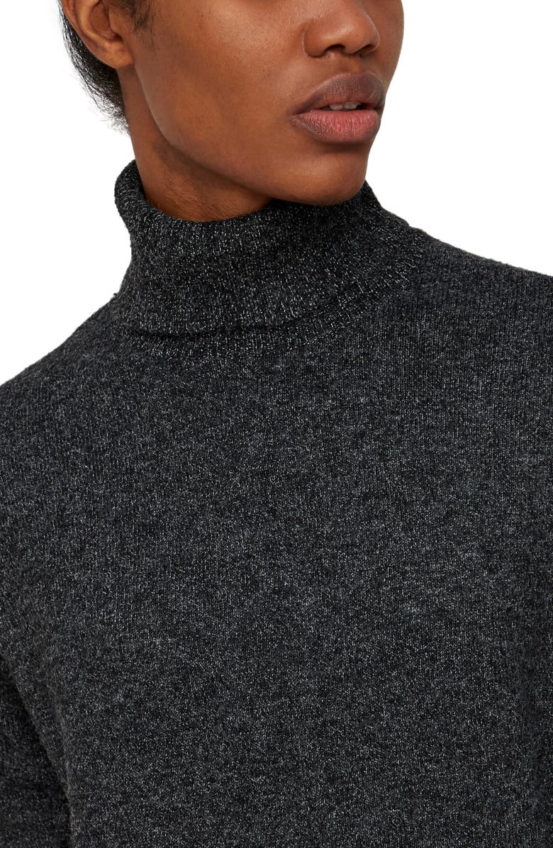 VERO MODA Brilliant Turtleneck Long Sleeve Sweater Dress, Alternate, color,