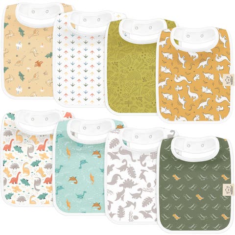 8-Pack Coast Drool Bibs
