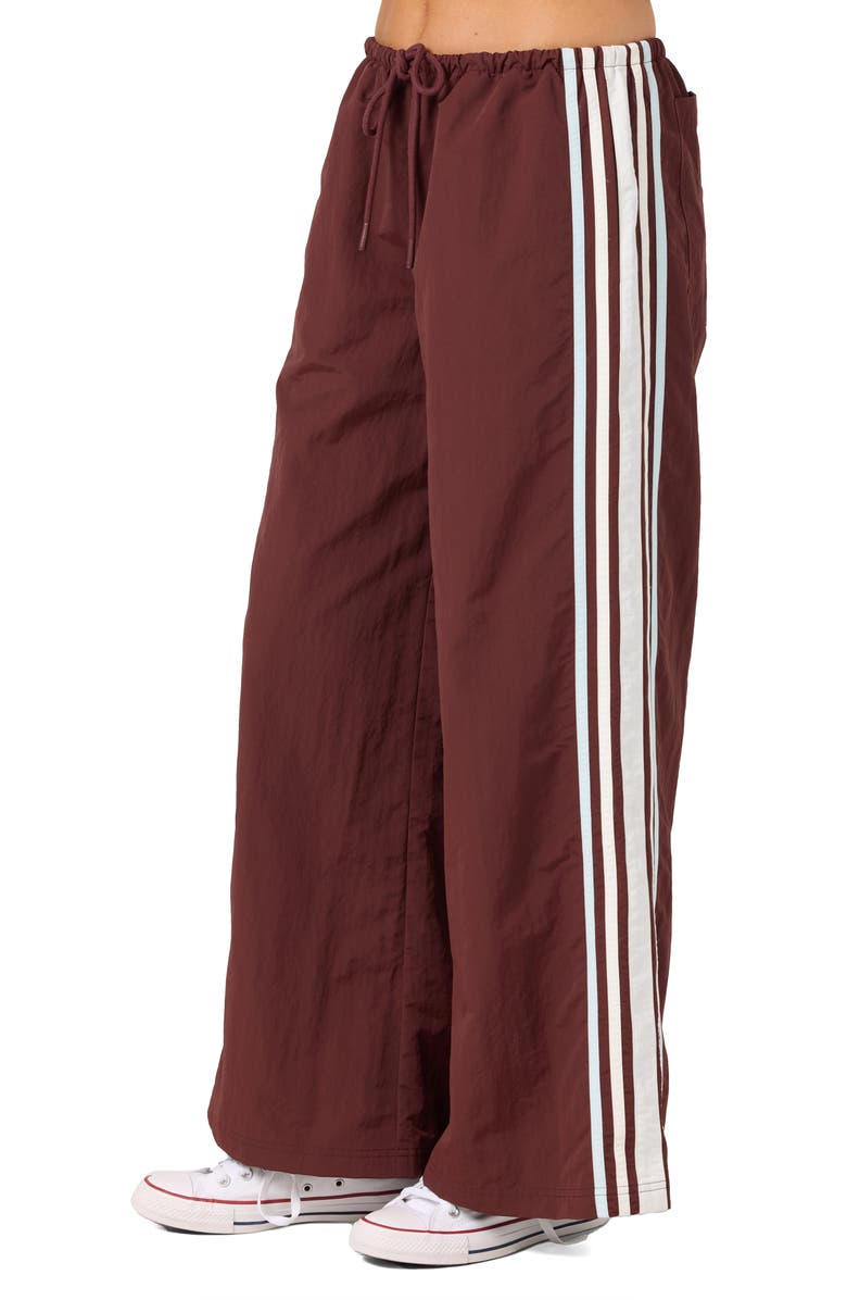 O'Neill Blaine Striped Wide Leg Pants, Alternate, color, Chocolate