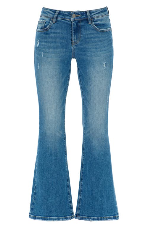 Bayeas Low Rise Flare Jeans In Blue