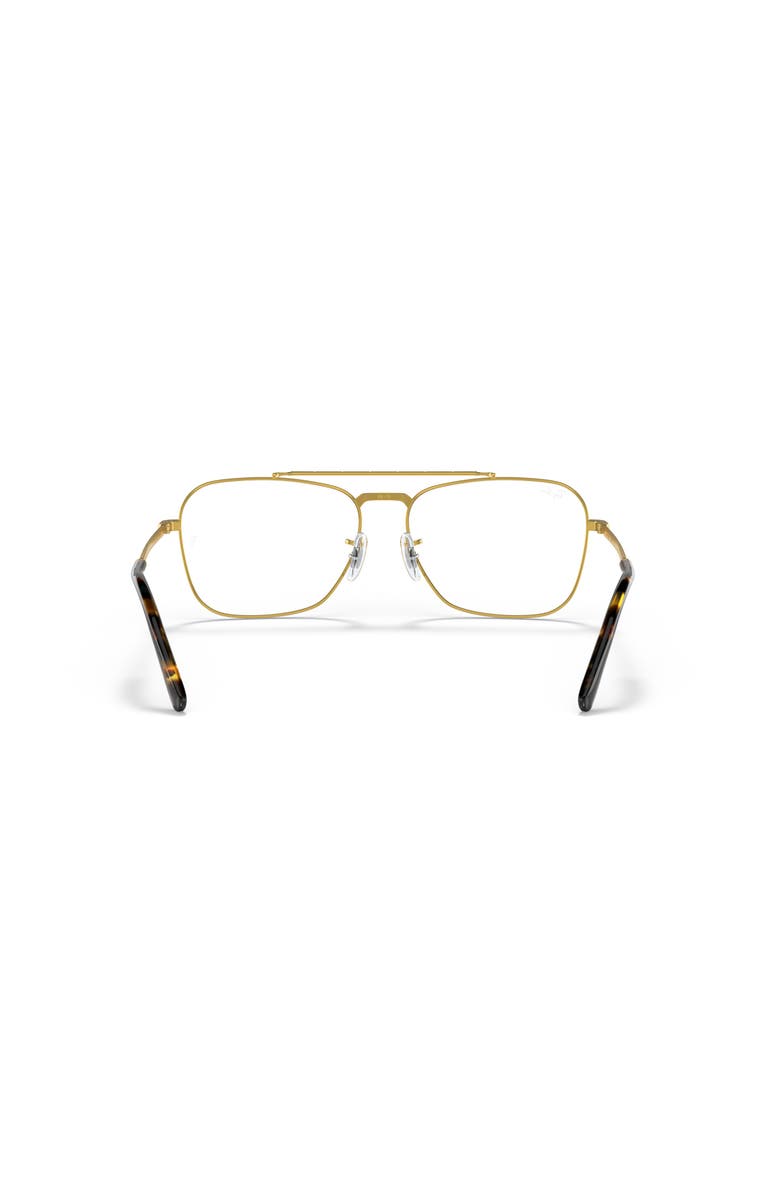 Ray-Ban 58mm Square optical glasses, Alternate, color, Gold
