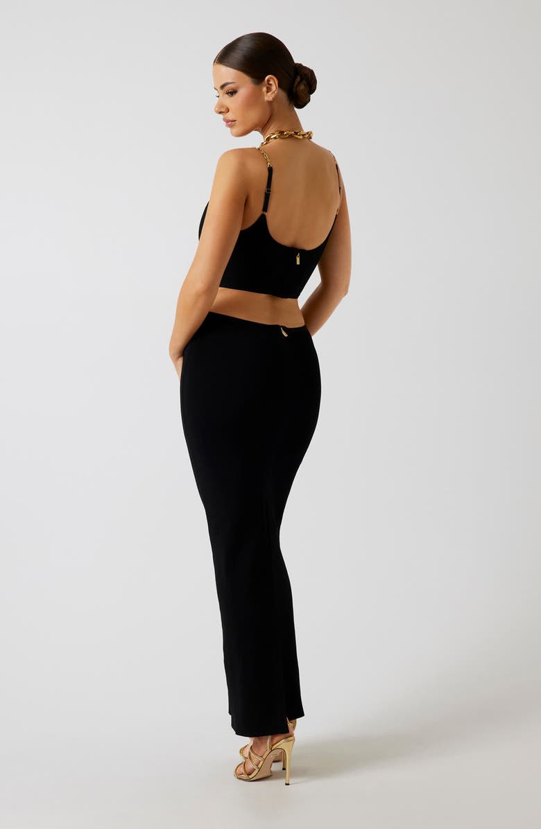 Marciano Aisha Bandage Bodice Body-Con Dress, Alternate, color, Jblack-Black