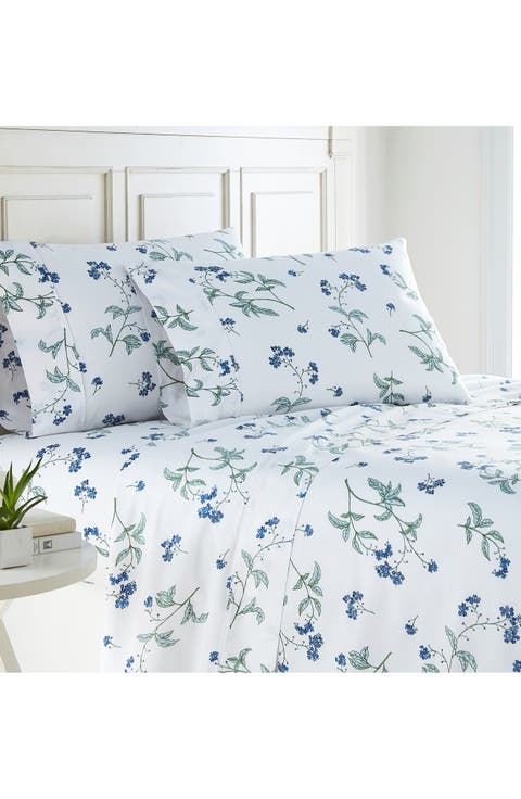 Myosotis Scorpioides 300 TC Long Staple Sateen Cotton Sheet Set