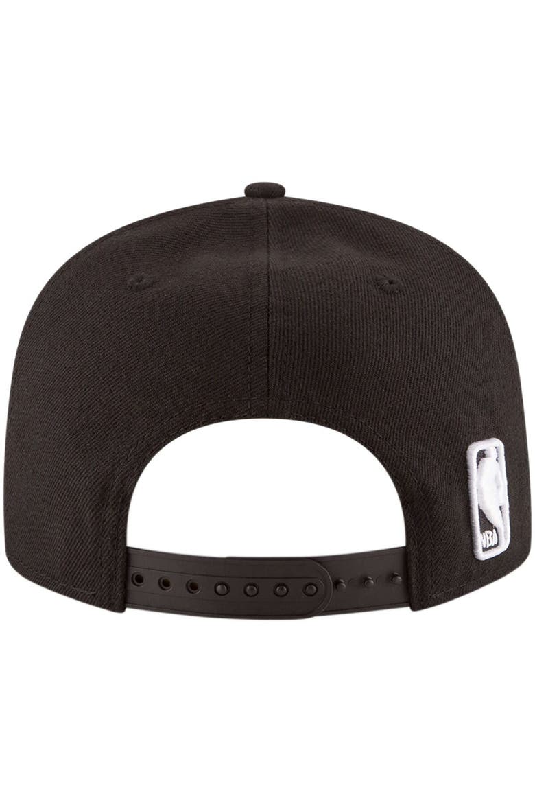 Men's New Era Black Los Angeles Lakers Official Team Color 9FIFTY Snapback Hat, Alternate, color, Black