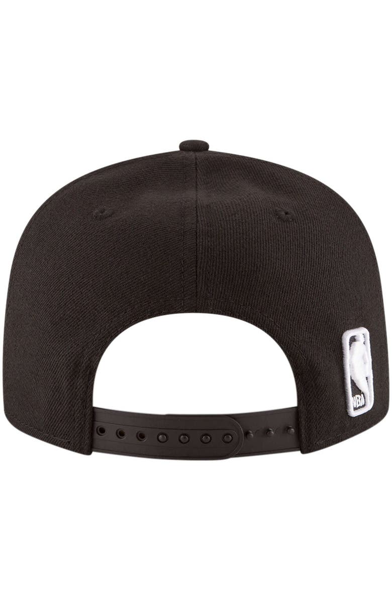 New Era Men's New Era Black Los Angeles Lakers Official Team Color 9FIFTY Snapback Hat, Alternate, color, 