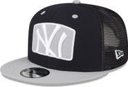 New Era Men's New Era Navy New York Yankees Logo Zoom Trucker 9FIFTY Snapback Hat