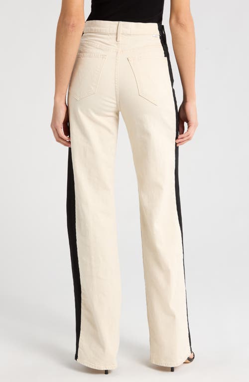 Mother The Tuxedo Maven Heel High Waist Wide Leg Jeans In White