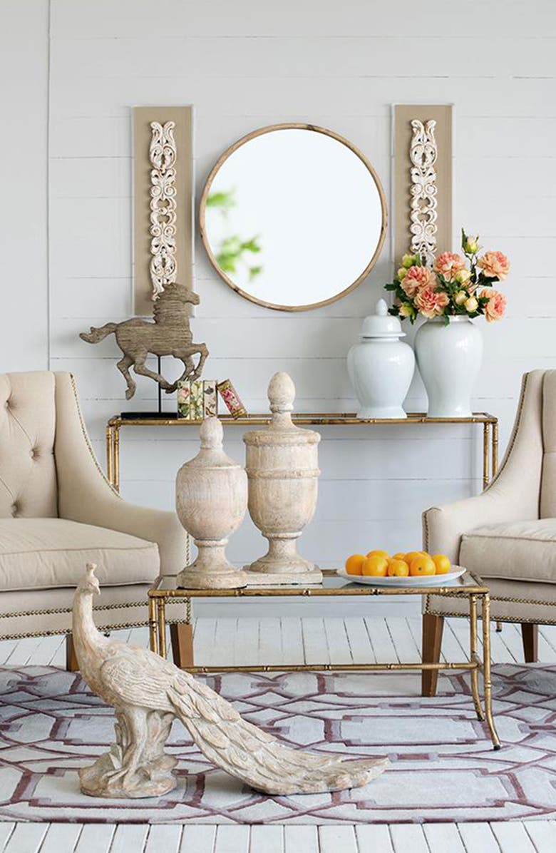 A & B Home Chester Decorative Accent Decor, Alternate, color, Cream