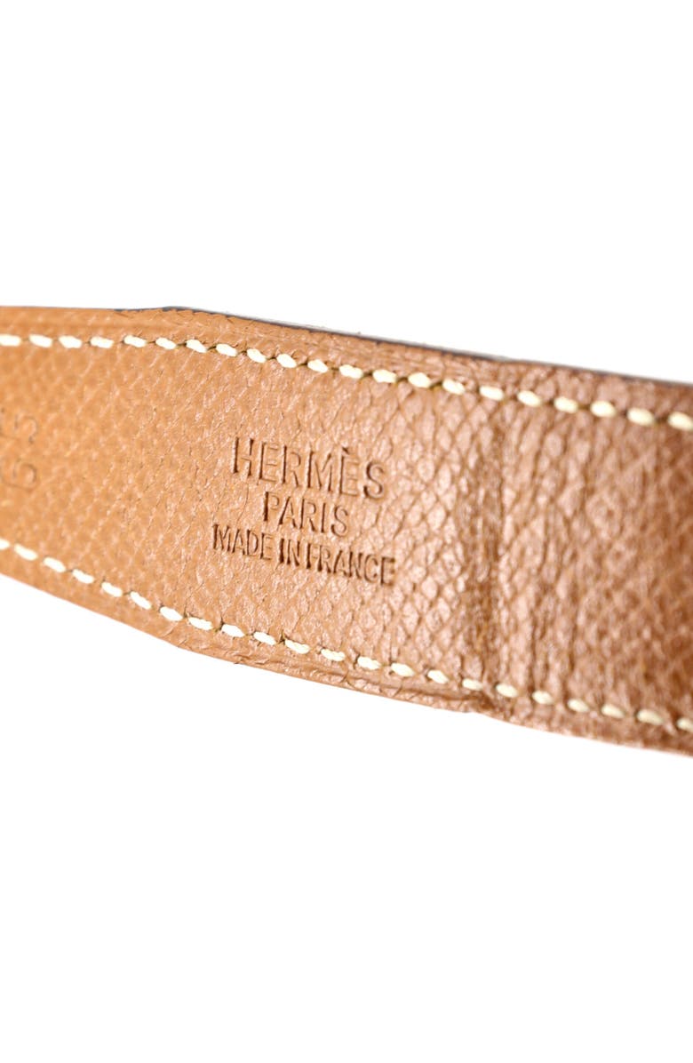 Pre-Owned Hermes Constance Reversible Belt Leather Thin, Alternate, color, Brown
