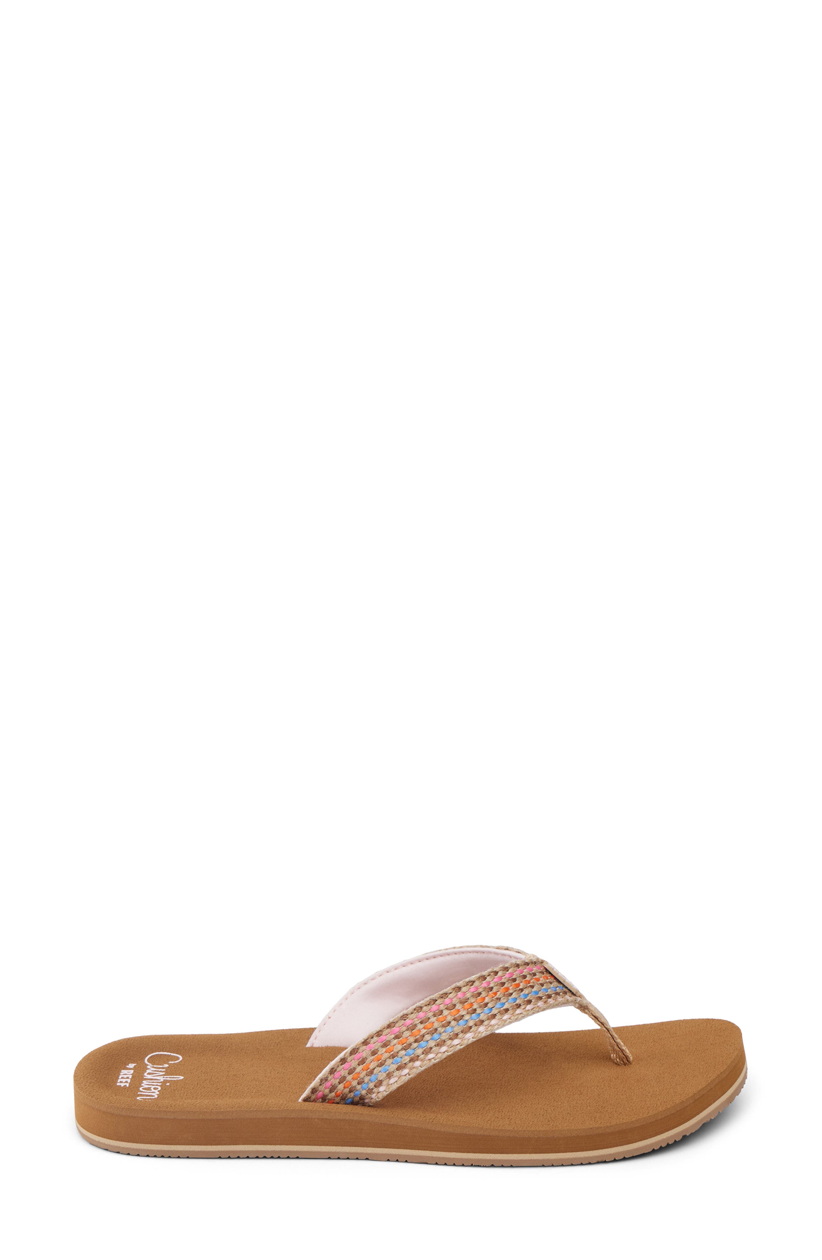 Reef Baja Elena Flip Flop, Alternate, color, Brown/ Pink
