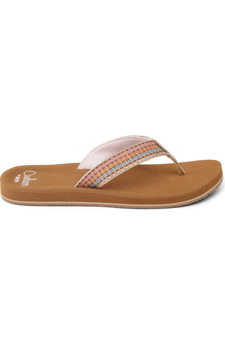 Reef Baja Elena Flip Flop, Alternate, color, Brown/ Pink