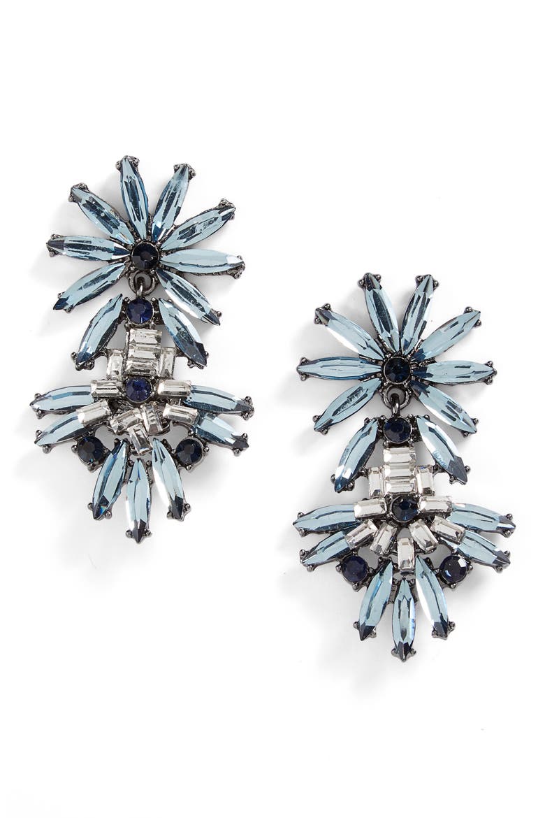 Bliss Drop Earrings, Main, color, NAVY