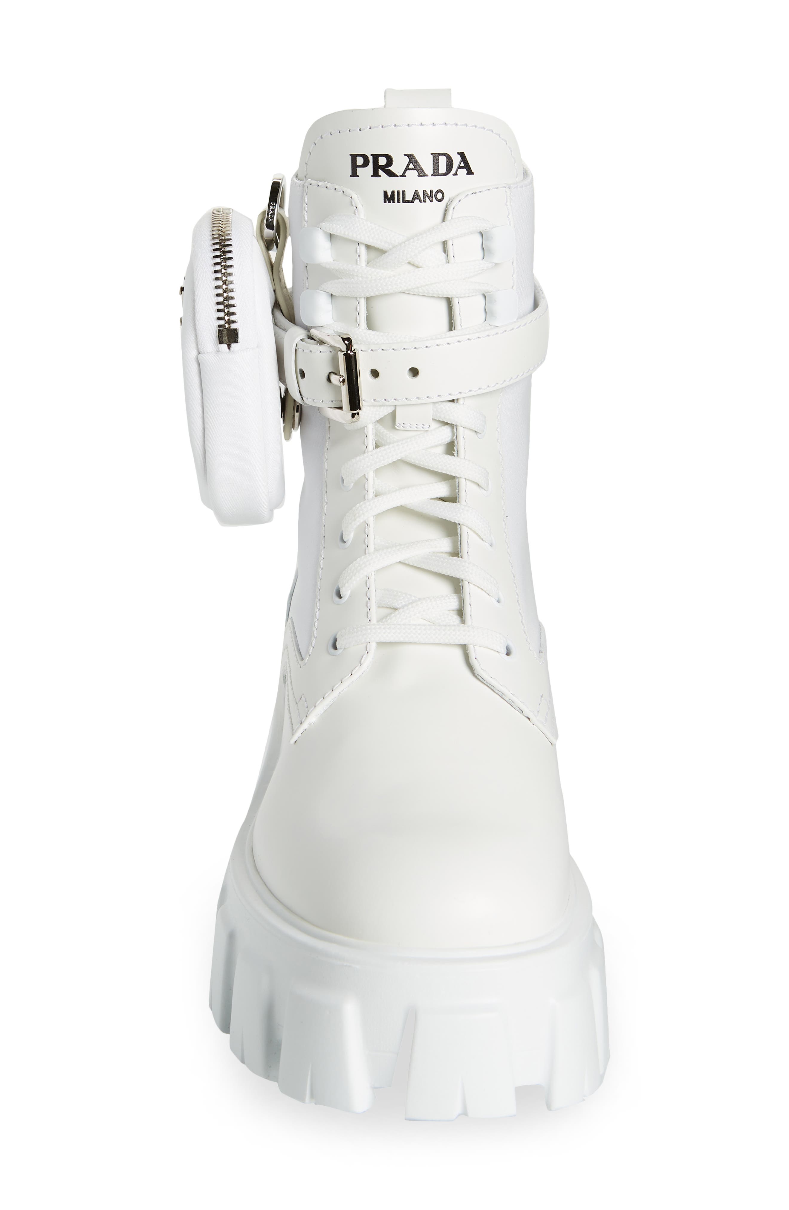 Monolith Mini Bag Lug Sole Combat Boot, Alternate, color, BIANCO