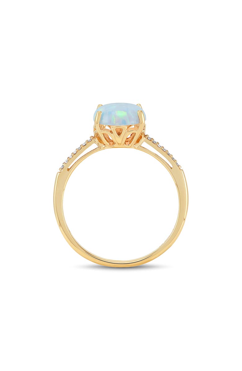 Frankie & Zoe Lab Created Opal Ring, Alternate, color, Yellow Gold