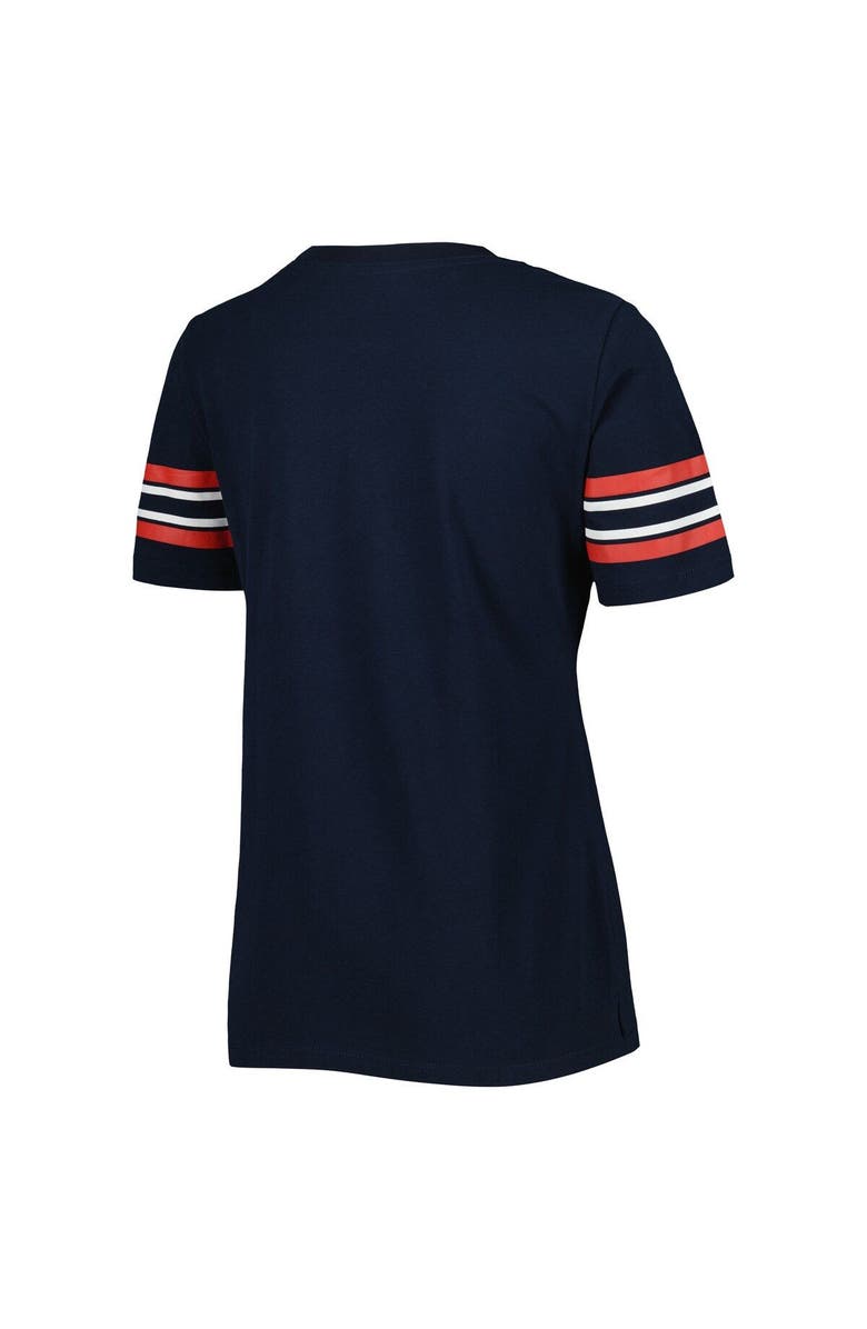 New Era Women's New Era Navy Minnesota Twins Team Stripe T-Shirt, Alternate, color, 
