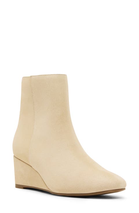 Blithe Waterproof Leather Wedge Bootie