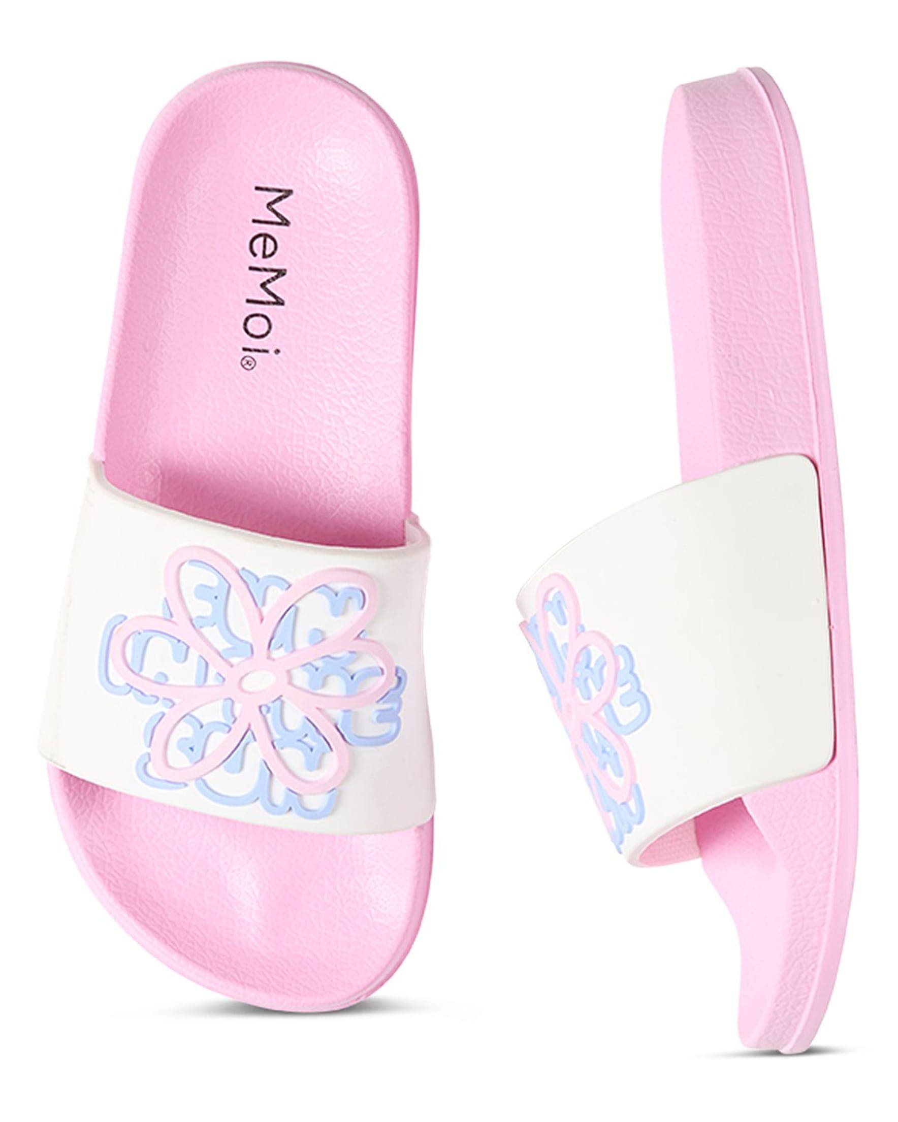 Kids'' Fun In The Sun Slip-On Slide Sandal, Alternate, color, Pink
