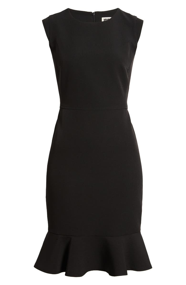 Anne Klein Ruffle Hem Sheath Dress, Alternate, color, 